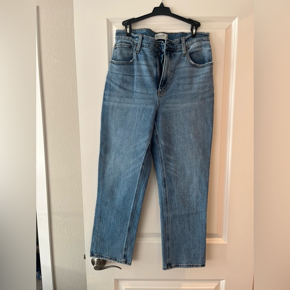 Abercrombie & Fitch ankle straight ultra high rise - curve love